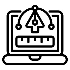  Design outline style icon