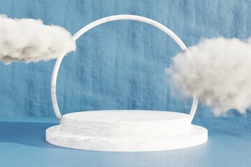 Abstract minimal scene 3D podium. Modern background platform. for product display presentation. 3D Rendering