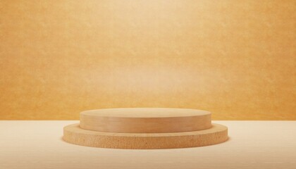 Abstract minimal scene 3D podium. Modern background platform. for product display presentation. 3D Rendering