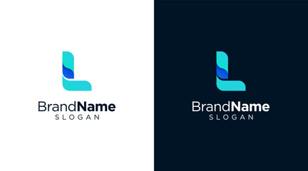 Letter L logo design for various types of businesses and company. colorful, modern, geometric letter L logo	