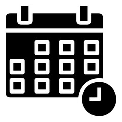 Obraz na płótnie Canvas Calendar schedule icon symbol image vector. Illustration of the modern appointment reminder agenda symbol graphic design image. EPS 10