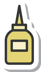 ステッカー風文房具の単品アイコン　接着剤