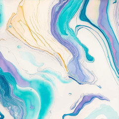 Fototapeta na wymiar Abstract white paint background with marble pattern, water color (generative ai)