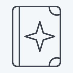 Obraz premium Icon Quran. related to Eid Al Fitr symbol. islamic. ramadhan. simple illustration