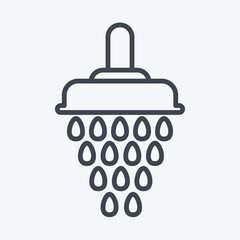 Icon Shower. related to Eid Al Fitr symbol. islamic. ramadhan. simple illustration