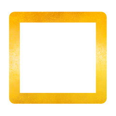 yellow frame isolated on white