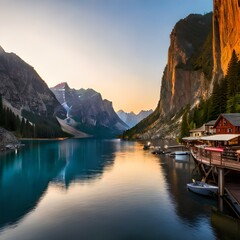 lake in the mountains