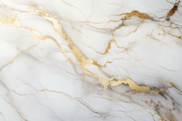 Luxury white and gold marble background texture, Generative AI