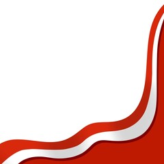 Indonesian Flag Border Background