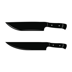 Set of kitchen knives, vector illustration