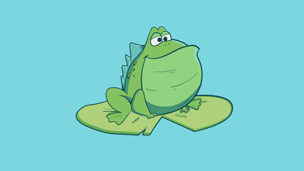 Mutant Frog Chill In The Pool