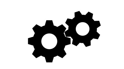 Zahnräder ineinandergreifend arbeitend