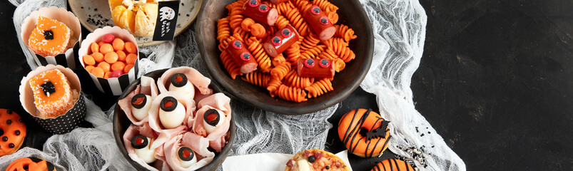 Halloween food ideas for a family dinner.