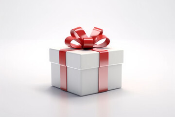 Christmas Gift box. 3d rendering