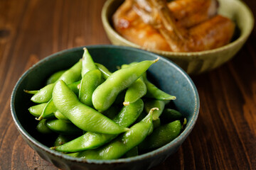 枝豆と手羽先