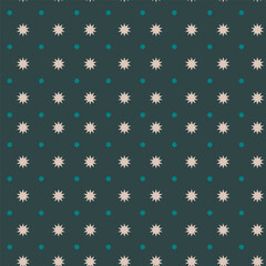 Abstract seamless pattern print with rows and dots