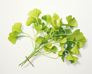 Herbs parsley dill Ginkgo Biloba salad fresh vegetable Medicine vitamins health