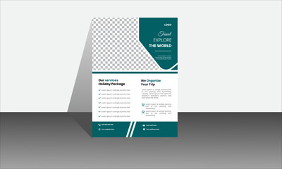 modern business flyer template.