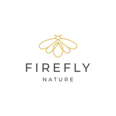 Firefly logo design icon vector
