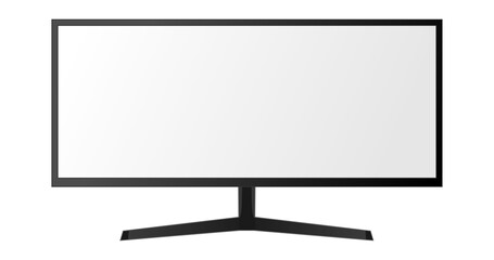blank wide monitor illustration design