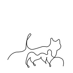 Continuous Line Cat