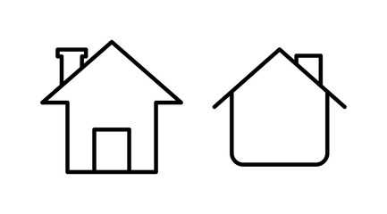 Home icon vector. House vector icon