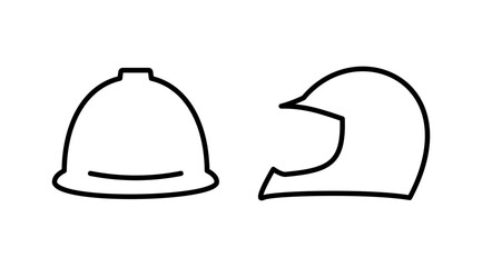 Helmet icon vector. safety helmet icon