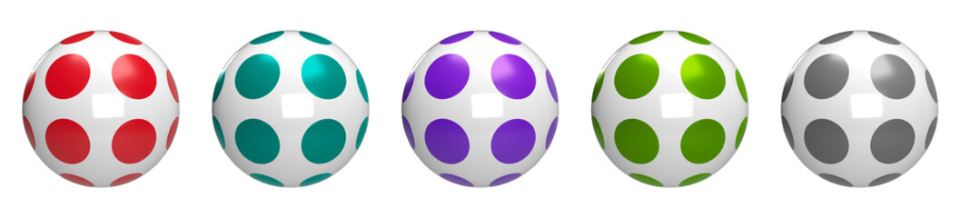 Set of Footballs Transparent PNG