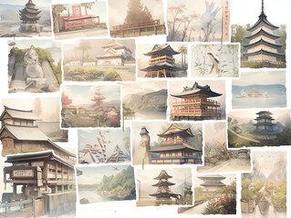 collage of images of landmarks country