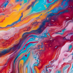 Colorful abstract painting background  Liquid marbling paint background  MADE OF AI