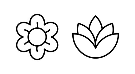 Flower icon vector. floral icon. flower logo