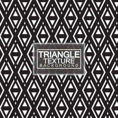 Triangles, Black and White Abstract Seamless Geometric Pattern, Modern stylish texture. Vector Illustration.