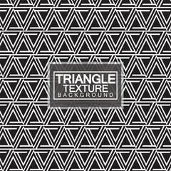 Triangles, Black and White Abstract Seamless Geometric Pattern, Modern stylish texture. Vector Illustration.