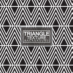 Triangles, Black and White Abstract Seamless Geometric Pattern, Modern stylish texture. Vector Illustration.