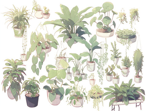 set of plants