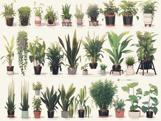 set of plants