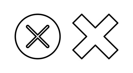 Fototapeta premium Close vector icon. Delete icon. remove, cancel, exit symbol.