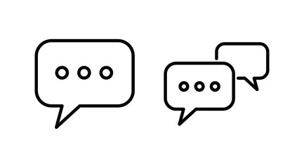 Chat icon vector. Chat Icon in trendy flat style isolated. Speech bubble symbol