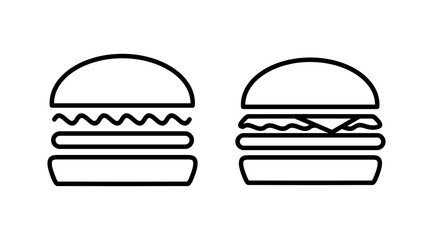 Burger icon vector. hamburger logo icon. fast food icon