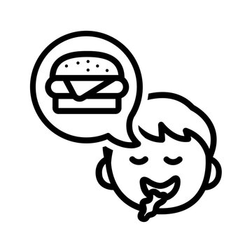 Black line icon for Voracious