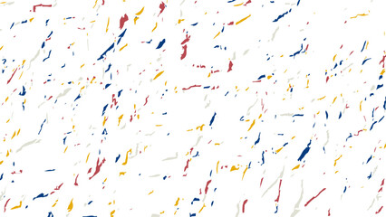 Multicolored grungy recycled speckled elements natural paper terrazzo camouflage textured surface seamless repeat vector pattern swatch