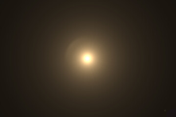 lens flare on black background