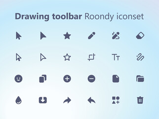 Drawing roondy icons