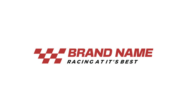Modern bold style racing logo design for motor race, repair shop, and automotive 