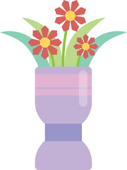flower in a vase vector image or clip art
