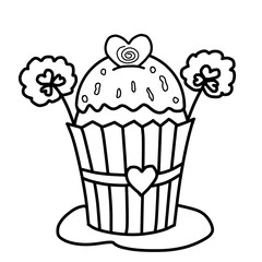 A cup doodle sweet cake.