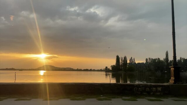 Water fresh in dal lake in Srinagar downtown area an old city.