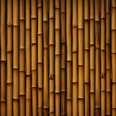 Fototapeta premium Thai style bamboo wall Bamboo 