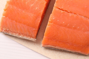 fresh salmon fillet
