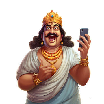 Maveli onam illustration Kerala